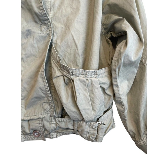 Free People Ripstop Parachute Bomber Jacket Green Tie Dye Women Size XS Grunge - Picture 7 of 8